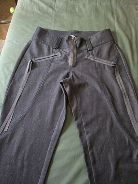 Women’s Straight Leg  Pants With Ribbon Design.